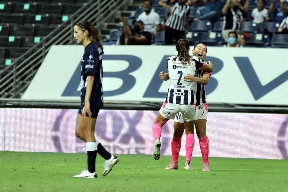 Con goles de Christina Burkenroad y Desirée Monsiváis, las albiazules vencieron 2-0 a las capitalinas.