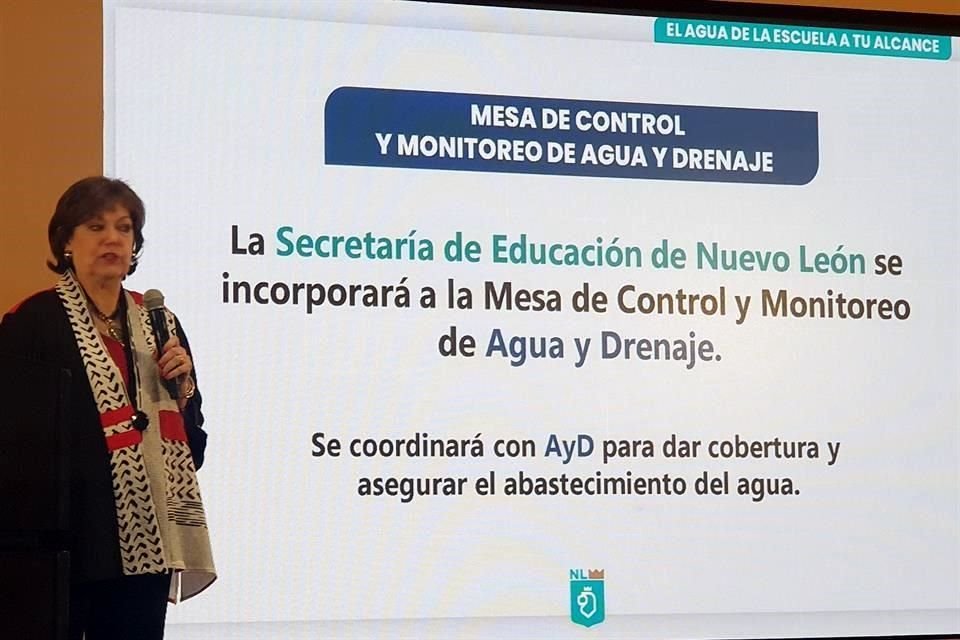 Sofía Leticia Morales, titular de la dependencia, explicó que aprovecharán los tinacos instalados en cada inmueble, que serán abastecidos con pipas de Agua y Drenaje de Monterrey.