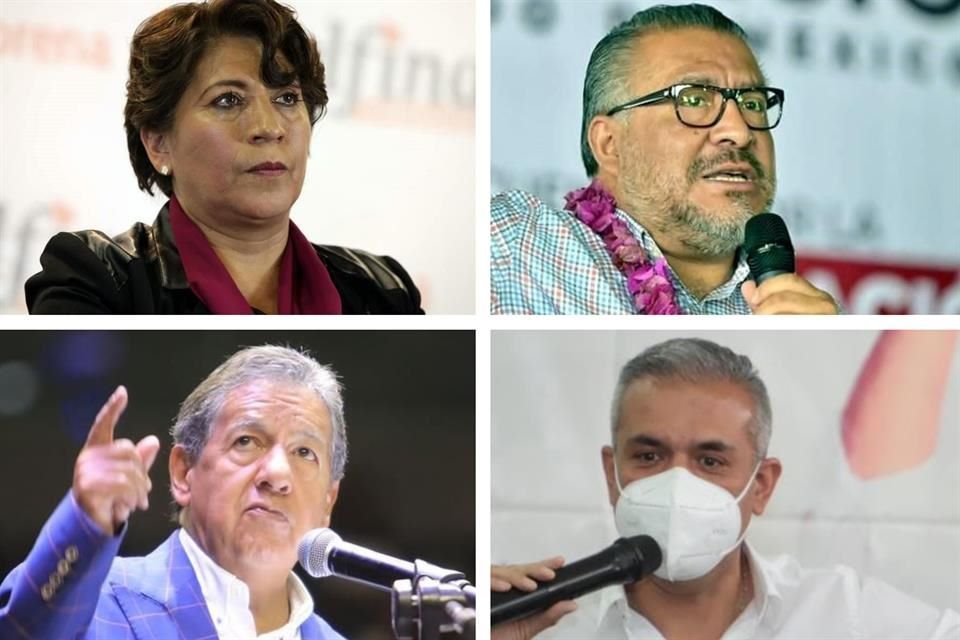 Delfina Gómez, Higinio Martínez, Horacio Duarte y Fernando Vilchis son los cuatro finalistas para definir al candidato de Morena en Edomex.