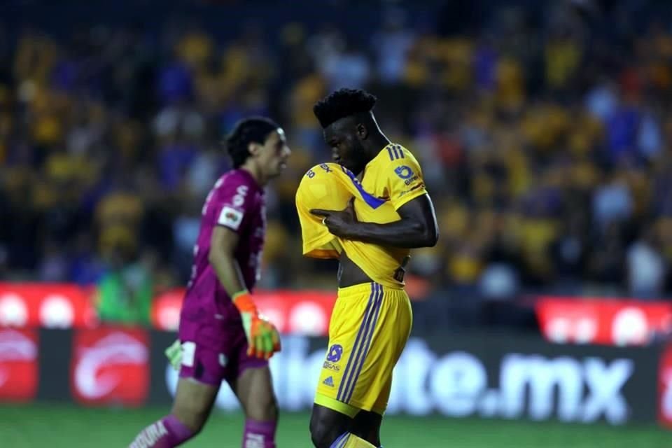 Y cuatro minutos después se encargó de hacer el 2-1, el gol que le dio finalmente el triunfo a Tigres.