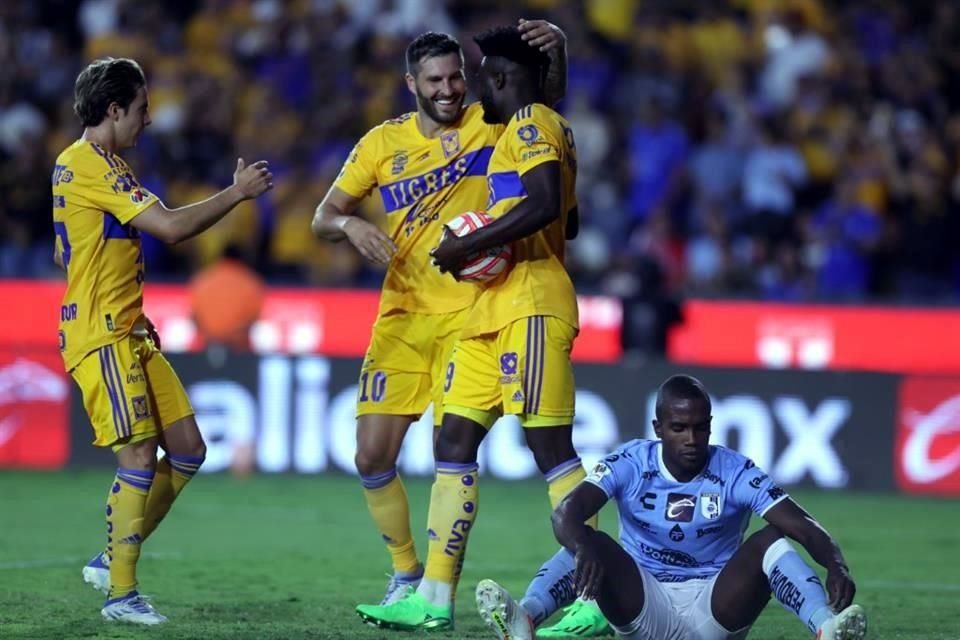 Y cuatro minutos después se encargó de hacer el 2-1, el gol que le dio finalmente el triunfo a Tigres.