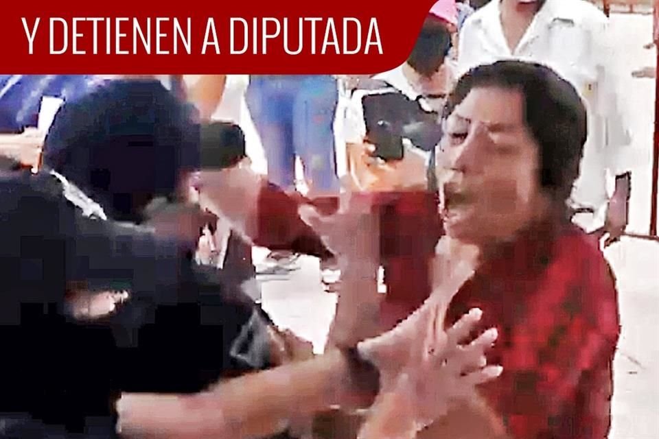 En Veracruz, la Policía Municipal de Minatitlán detuvo y se llevó esposada a la diputada local, Jéssica Ramírez, candidata a congresista, tras armar un disturbio en una casilla.