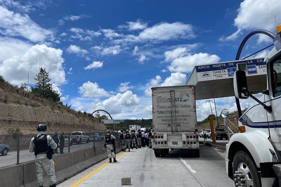 El Arco Norte fue bloqueado a las 11:00 horas.