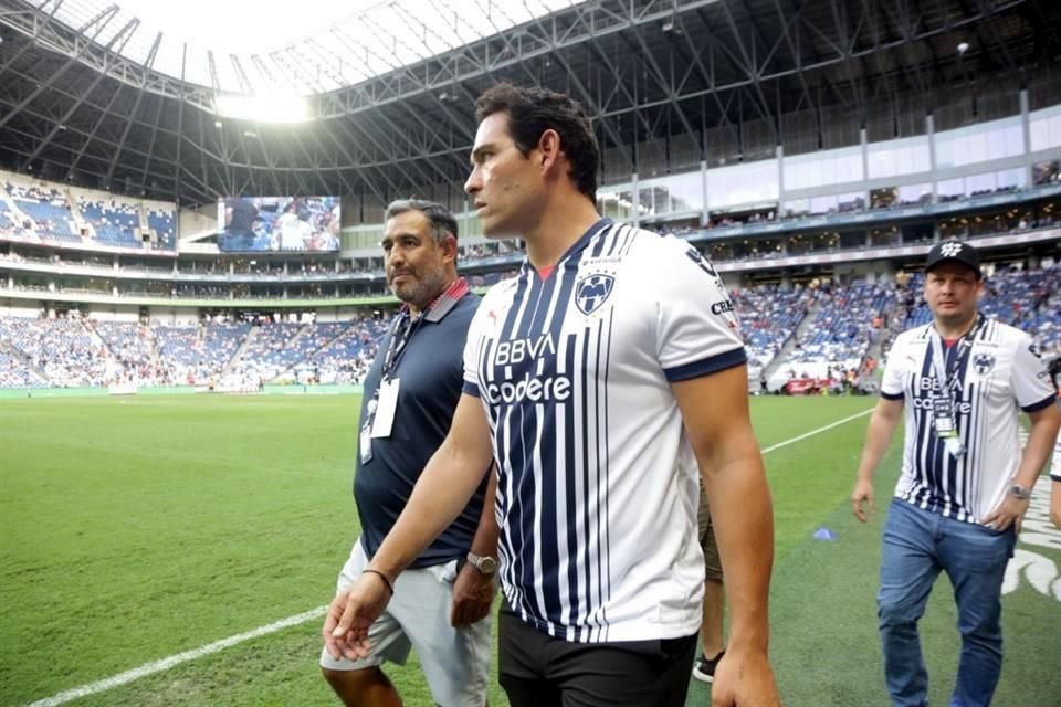 Mark Sánchez pisó la cancha del BBVA.