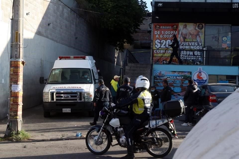 Un hombre fue asesinado a balazos durante una supuesta riña en un bar de la Colonia San Esteban, en Naucalpan.