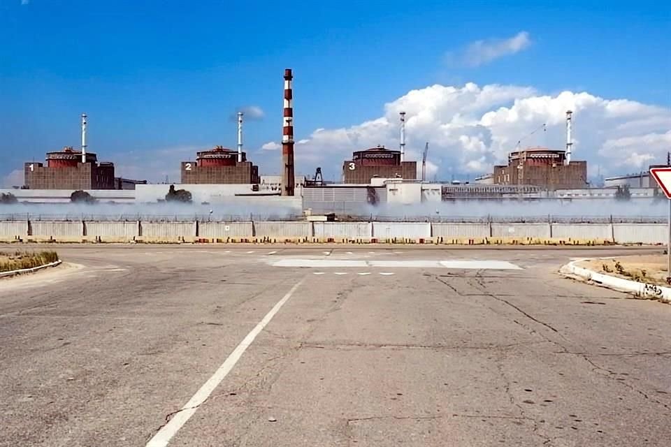 Vista general de la planta nuclear de Zaporiyia, en la ciudad ucraniana de Enerhodar.