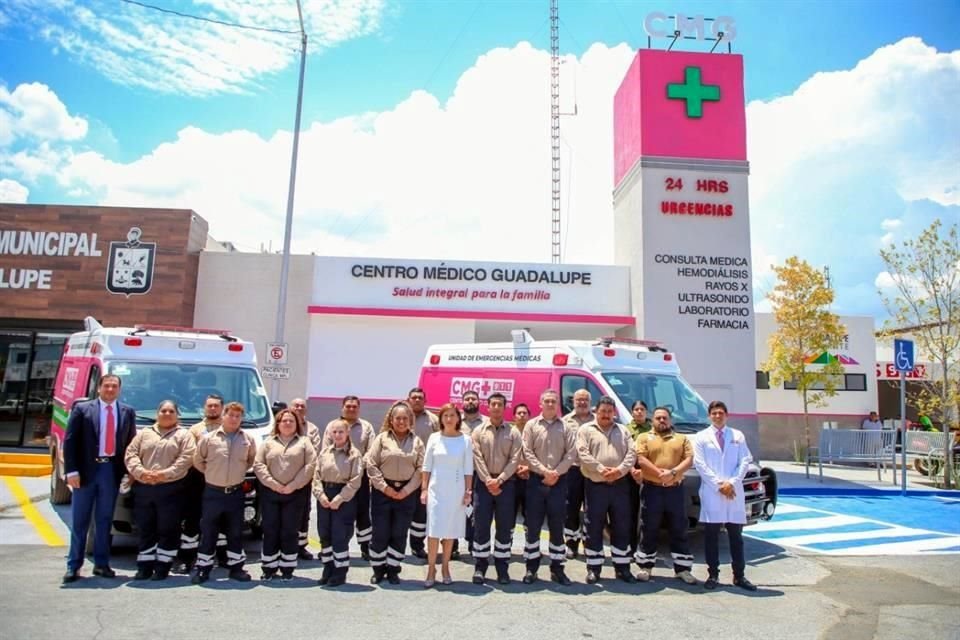 La unidad médica cuenta con una Sala de Hemodiálisis, rayos X, ecografías, análisis de laboratorio, consulta pediátrica y atención de urgencias.