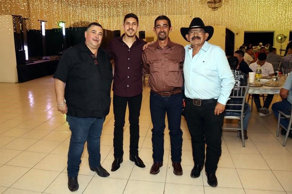 Arnoldo Acosta, Manuel Acosta, Gerardo Lange y Sergio Martínez