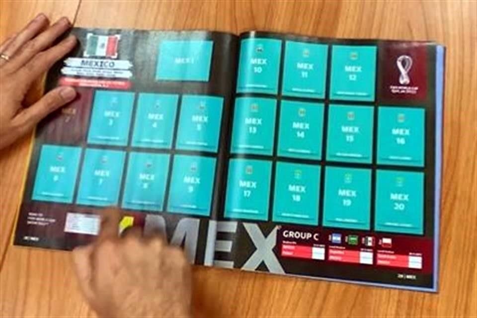 El álbum de Panini contempla 18 convocados mexicanos.