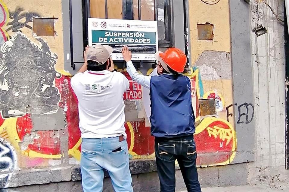 A pesar de la clausura, las obras causaron daño al inmueble al haberse realizado una demolición parcial y ampliación de niveles de altura.