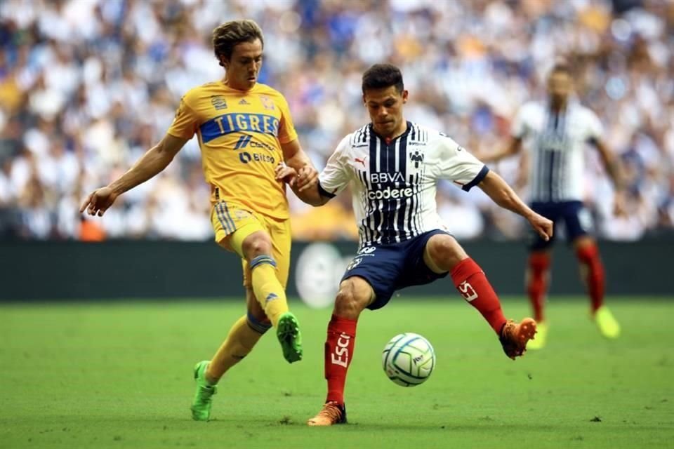Imágenes del primer tiempo en el Clásico Regio.