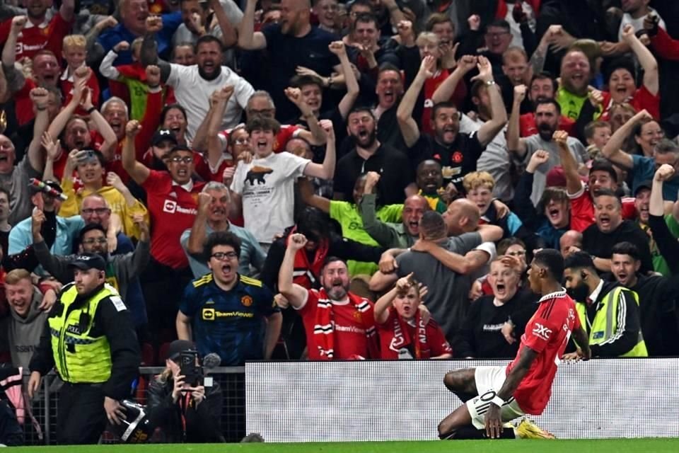 Marcus Rashford anotó el 2-0 momentáneo.