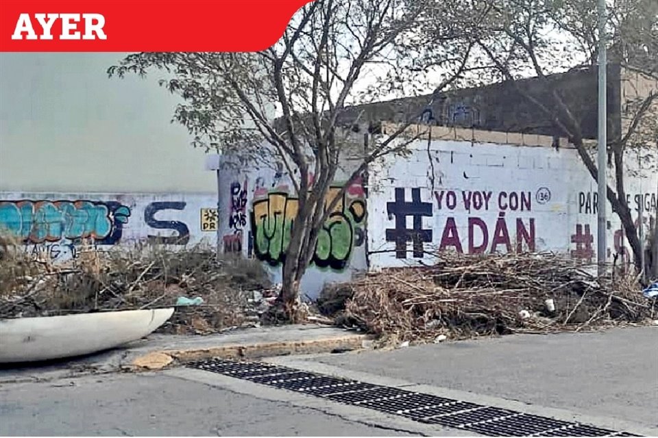 El terreno ubicado en Bernardo Reyes y Alfonso Reyes sigue en las mismas condiciones.