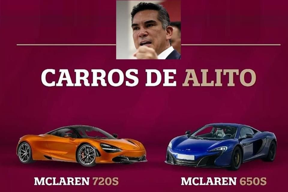 Según el nuevo audio difundido por la Gobernadora de Campeche, Alejandro Moreno adquirió dos MaLaren por 19 millones de pesos.