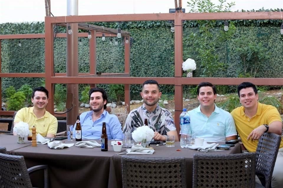 Andrés Rodríguez, José Luis Ballí, Andrés Hermosillo, Andrés Sada y Héctor Nava