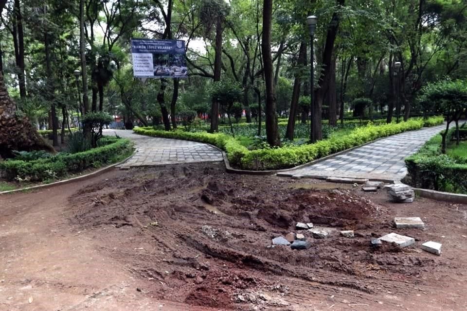 El lugar es un parque urbano protegido como espacio abierto, también considerado área verde, por lo que no debía ser pavimentado.