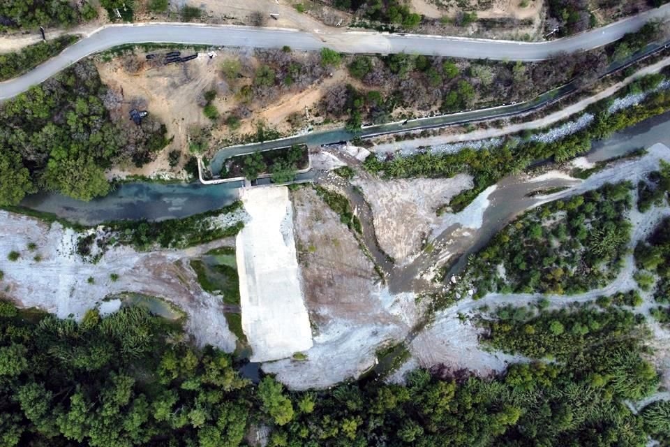 Desde ese punto, hasta el Centro de Montemorelos, el río lleva muy poca agua.