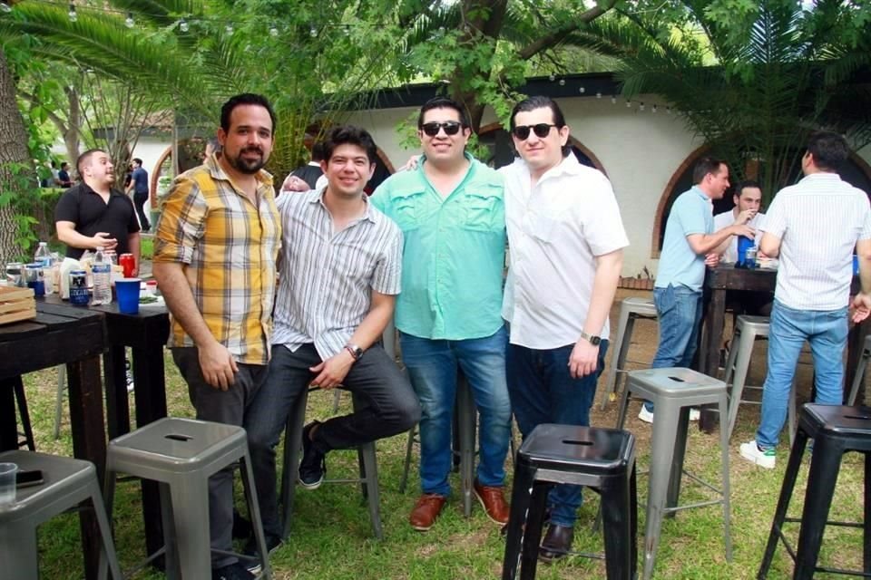 Héctor de la Fuente, Fernando Delgado, Miguel Guerrero y Daniel Reyes