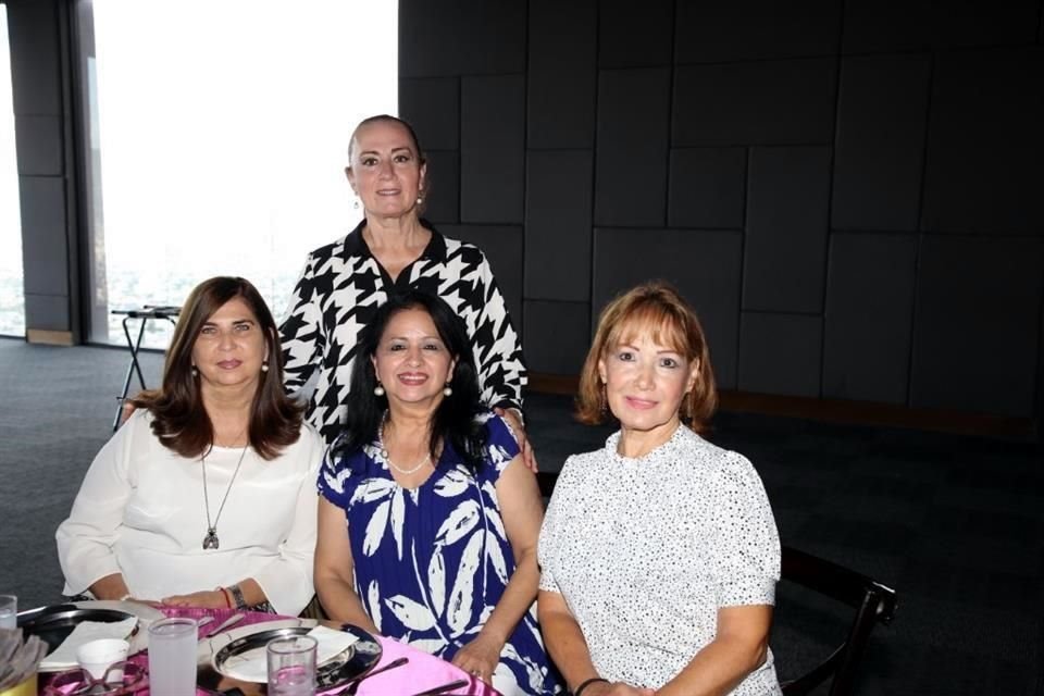 Thelma Lackner de Bueno, Memis Cantú de Caballero, Pitty de Grauzas y Verónica Montemayor de Barrera