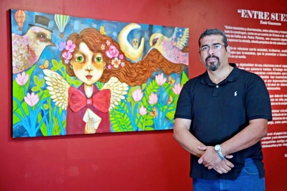 Para Emir Guerrero, los motivos que le han impulsado a pintar en estos 25 años han sido el amor, la vida y la muerte.