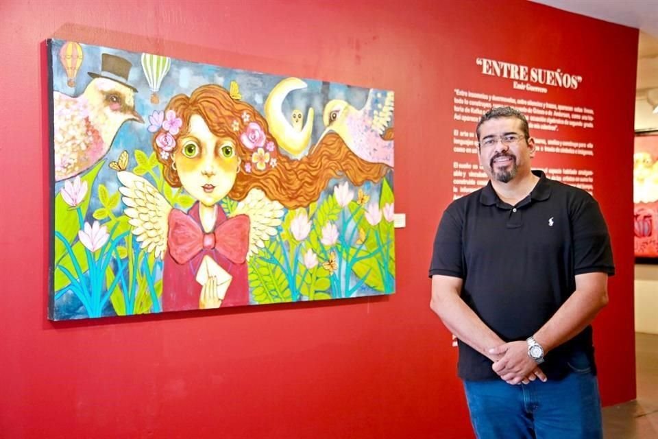 La expo del artista por sus 25 años de trayectoria estará hasta fines de octubre en el Museo de Guadalupe Israel Cavazos.