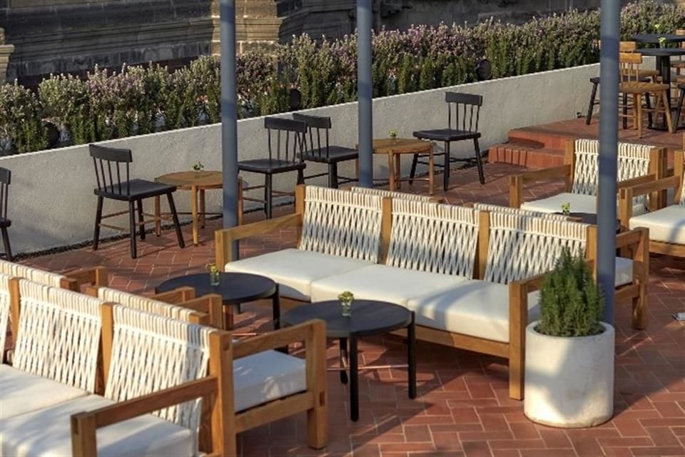 Terraza del hotel.