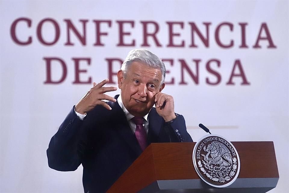 El Presidente en conferencia mañanera.