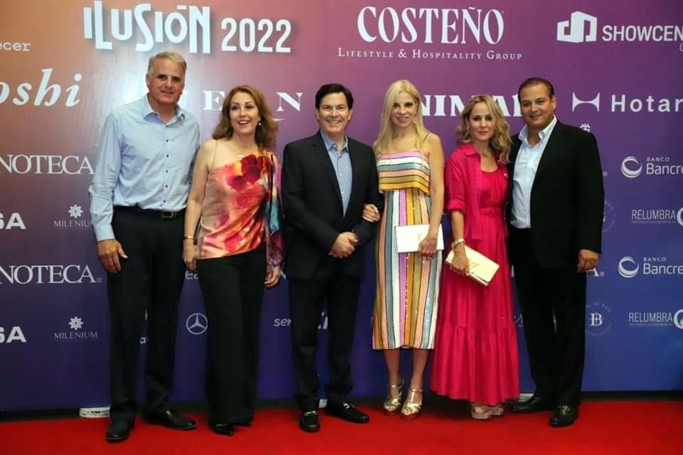 Pedro Moreno, Martha de Moreno, Regina de Osuna, Abelardo Osuna, Karla Coppel y Delfino Serna