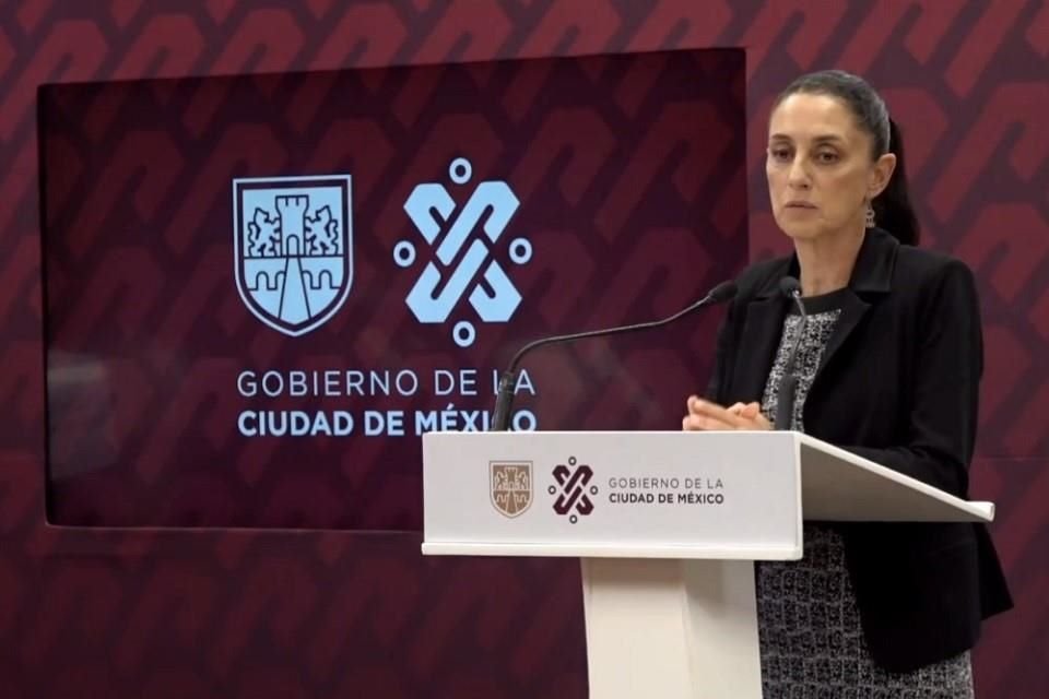 'No tenemos hasta ahora mayor información', dijo Sheinbaum.