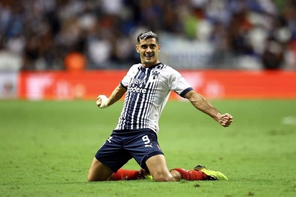 Germán Berterame se ha convertido en un pilar del ataque de Rayados, en el que ha anotado cinco goles.