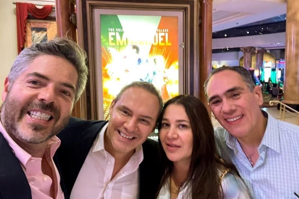 Carlos Villalobos, Jaime Valencia, Marielle y Cesáreo Carvajal