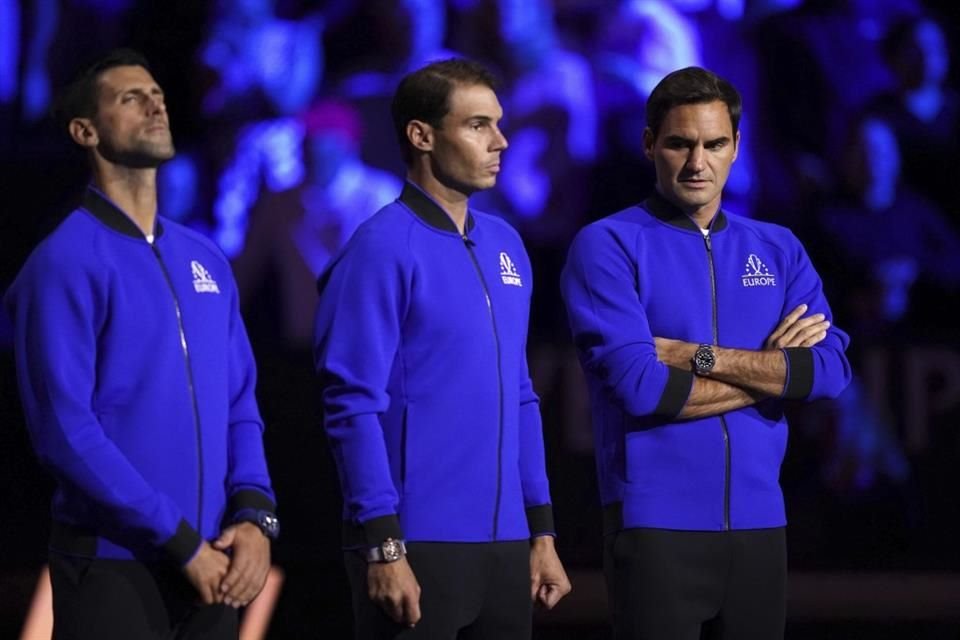 El 'Big 3' del tenis: Novak Djokovic, Rafael Nadal y Roger Federer.