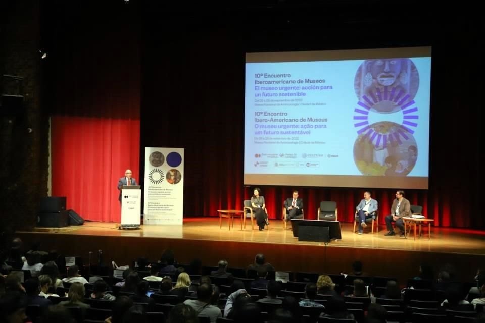 El Encuentro Iberoamericano de Museos 2022 arrancó en el Museo Nacional de Antropología. Tendrá actividades hasta este miércoles.