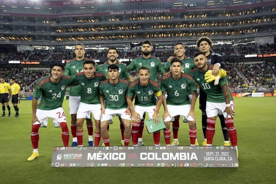 Así saltó México parea su duelo ante Colombia.