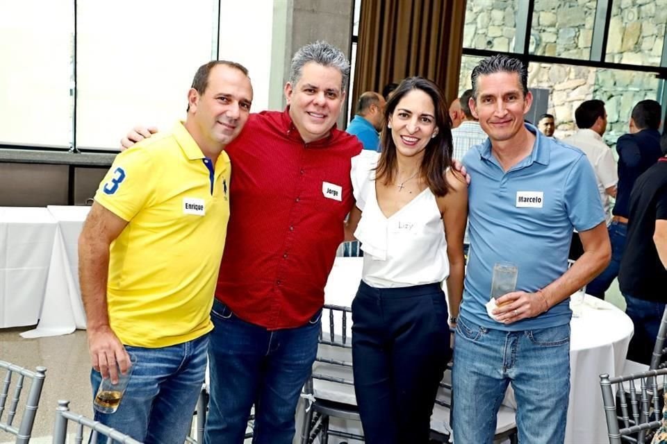 Enrique Marcos, Jorge David, Lizy de la Garza y Marcelo Hernández