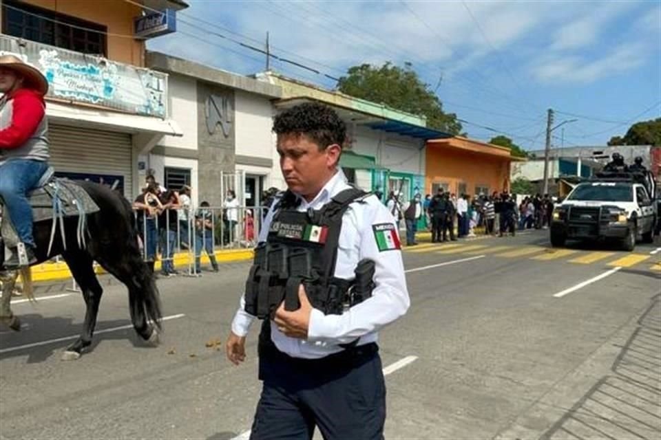 Cuetero Meza durante el ejercicio de sus actividades.