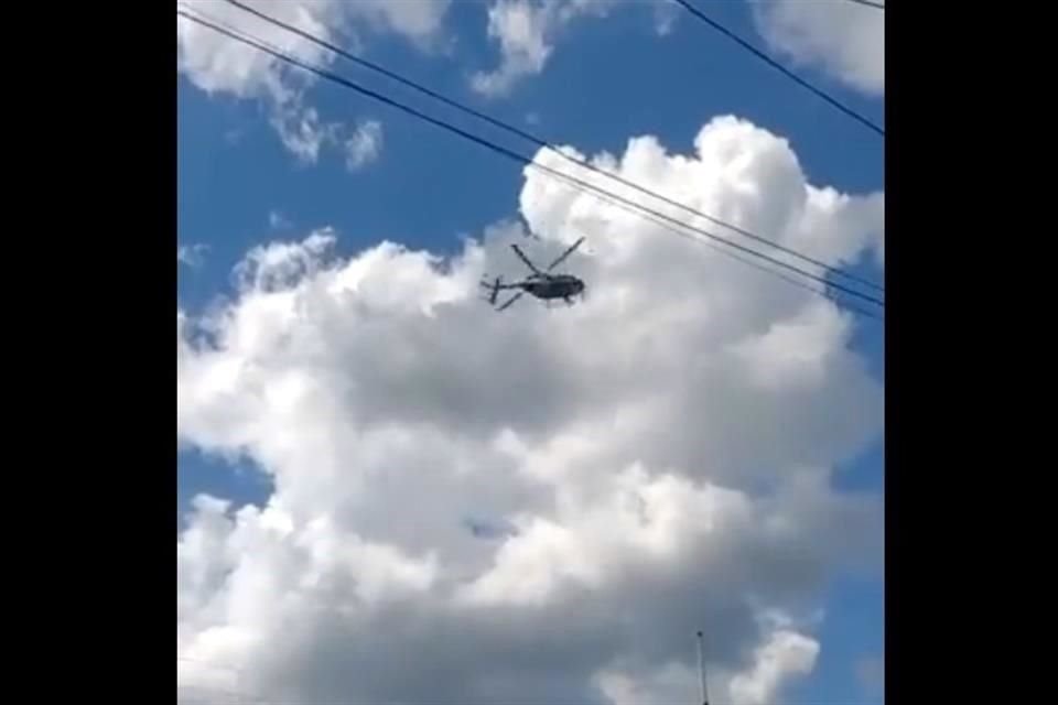 La aeronave hacía un vuelo de reconocimiento.