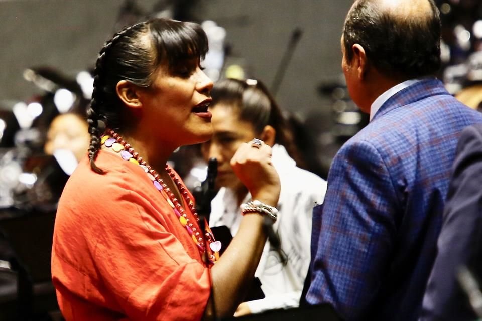 María Clemente García, diputada de Morena, en San Lázaro este martes.