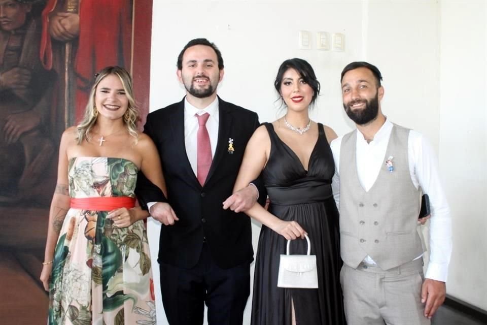 Danielle Cavalcanti, Sally Salaices, Omar Burkam y Frankie Quinn