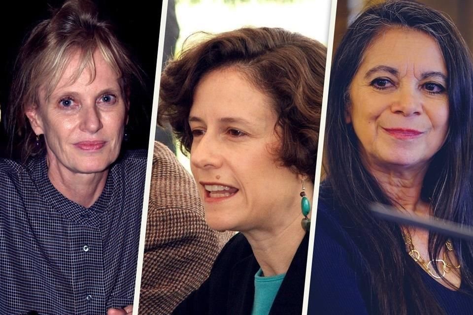 Siri Hustvedt (izq. der.), Denise Dresser y Carmen Boullosa.