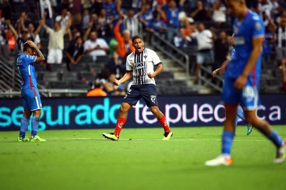 En la Jornada 13, el Monterrey se impuso 3-2 al Cruz Azul en el Estadio BBVA.