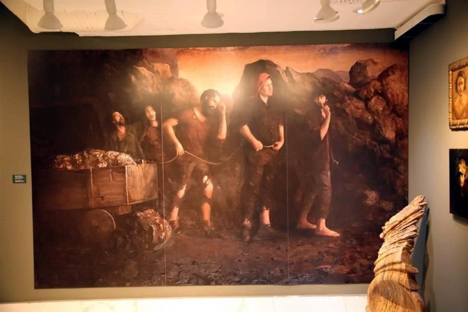 'Los mineros' 190 x 300 cms. Oleo sobre tela