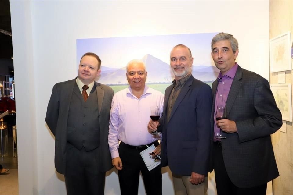 Aroni Huacuja, Arnulfo Luna, Sergio Morales y Mario Garza