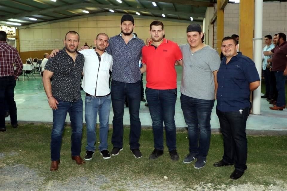 Marco Ortiz, Hugo Villarreal, Carlos Guajardo, Daniel García, Héctor García y Macario Villarreal