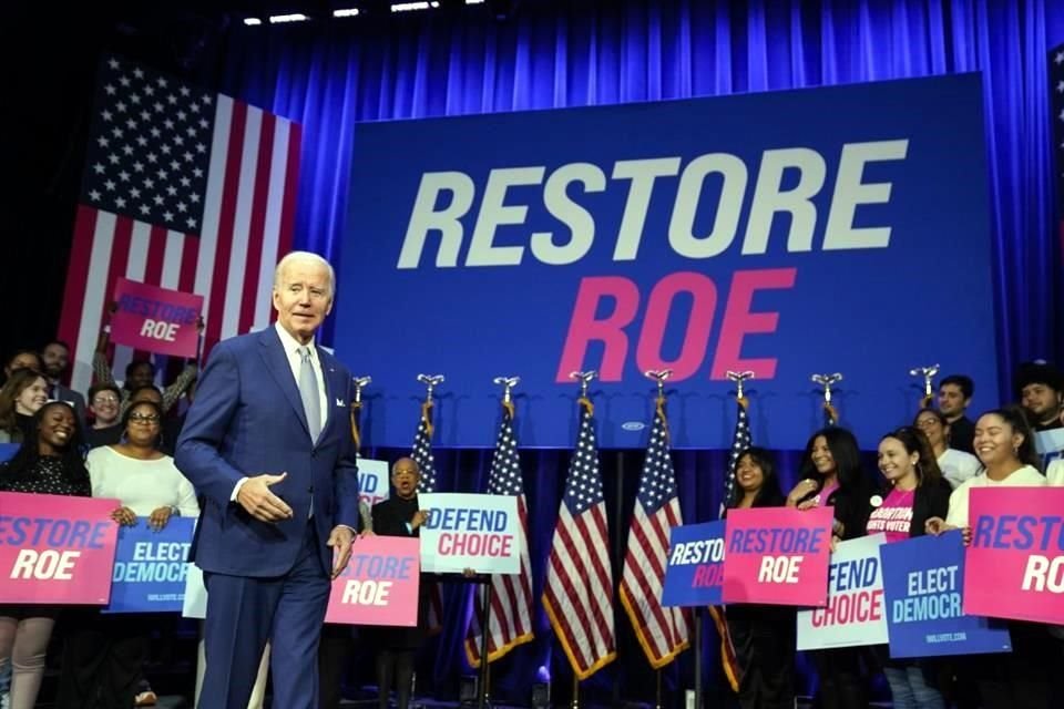 Joe Biden da un mensaje este martes sobre la posible codificación del Roe vs. Wade en ley.