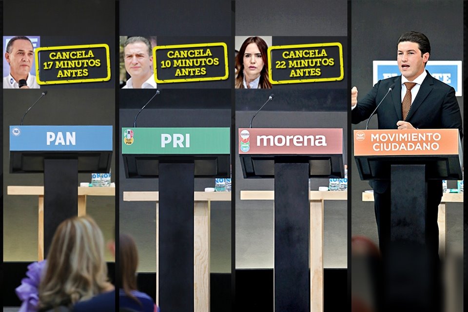Los candidatos del PRI, PAN y coalición de Morena incumplen cita con miles de electores que esperaban sus propuestas.