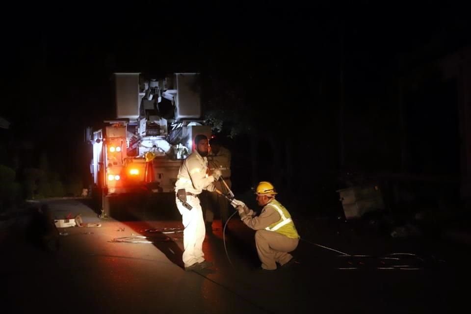 Para realizar los trabajos, un tramo de la calle fue cerrada.