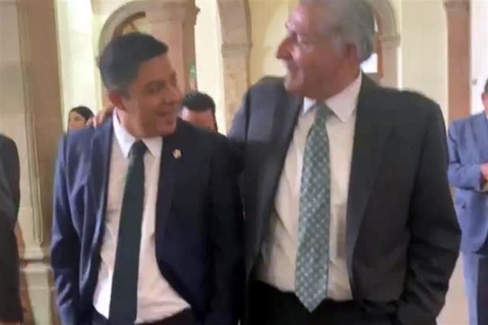 Titular de Segob se reunió con el Gobernador de SLP, Ricardo Gallardo.