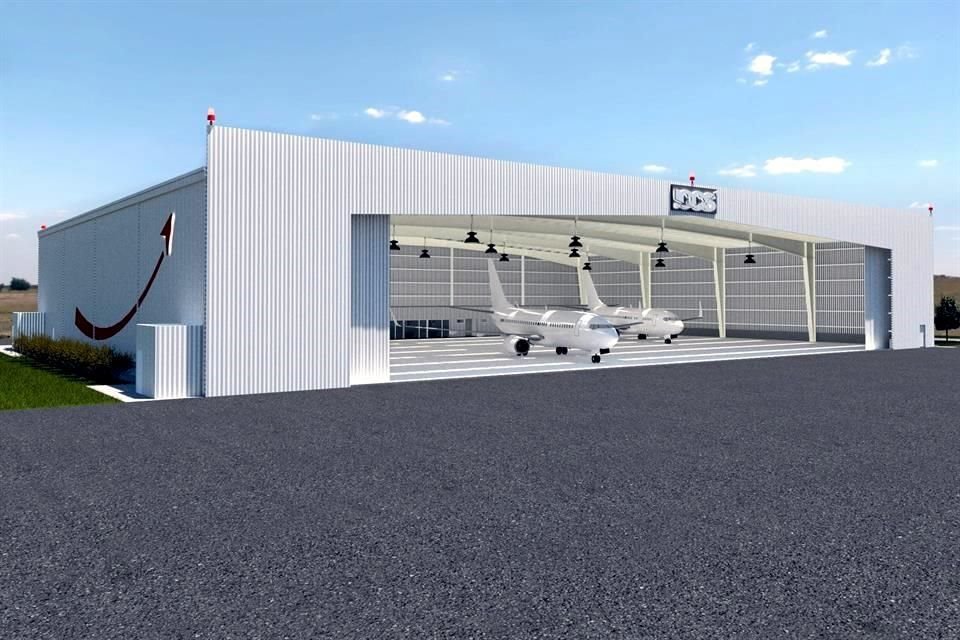 Diseño del hangar que construye ICCS.