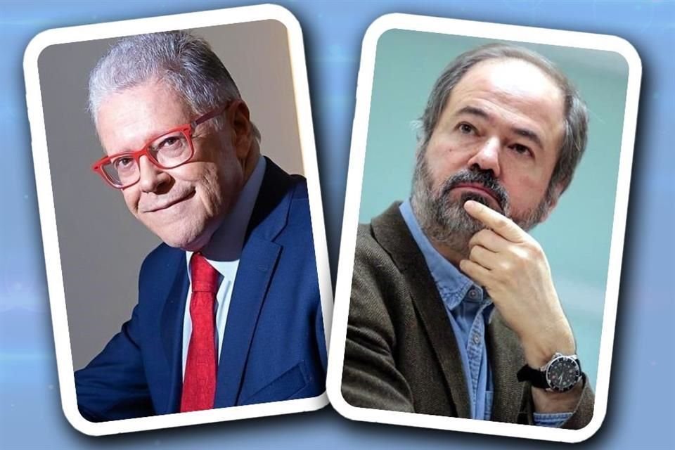 El periodista Sergio Sarmiento y el escritor Juan Villoro, articulistas de REFORMA.